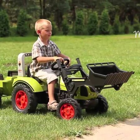 Traktor-na-pedale-2040am sa prikolicom i kasikom licencirani  Claas Arion