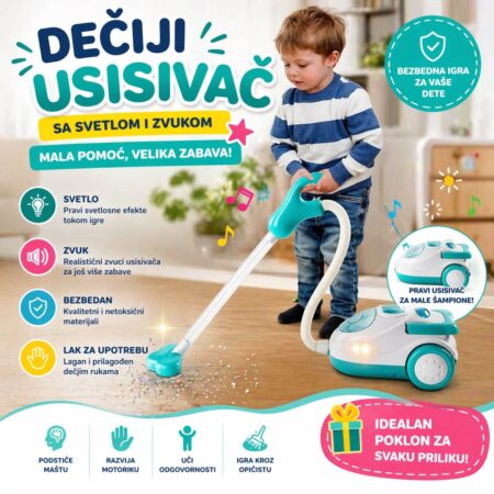 Usisivač za decu - Dečiji usisivač igračka