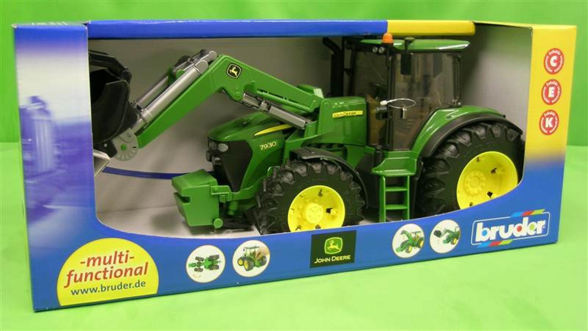 Bruder Toys John Deere tractor 7930 with front loader #09807 