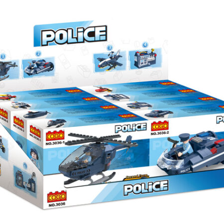 Kocke Policijska vozila 2u1