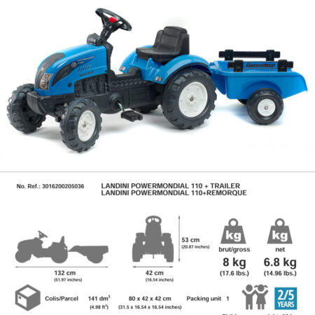 Traktor Landini sa prikolicom