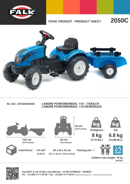 Traktor Landini sa prikolicom