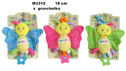 Plišana zvečka 18 cm