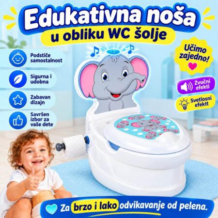 Noša u obliku wc šolje