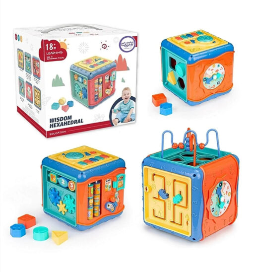 Didaktička edukativna kocka za bebe