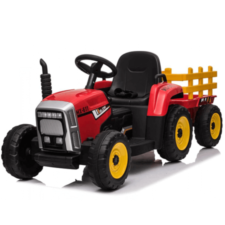 Traktor na akumulator sa prikolicom
