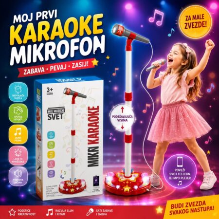 Karaoke mikrofon sa svetlom