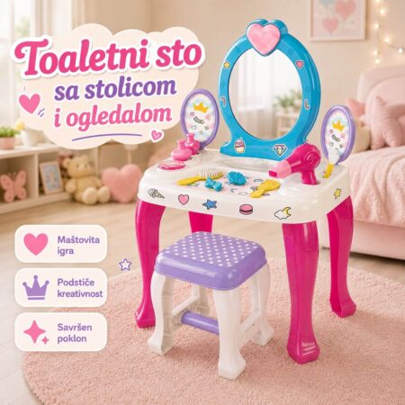Sto za šminkanje sa ogledalom