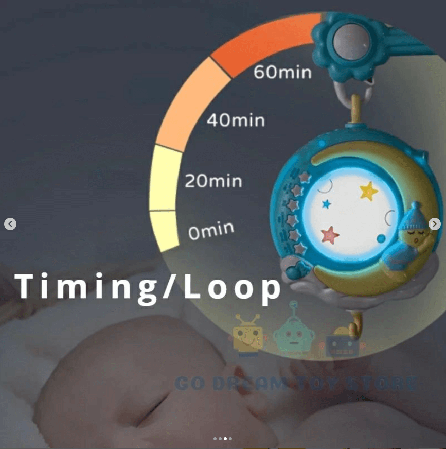 Muzička vrteška sa daljinskim i projektorom