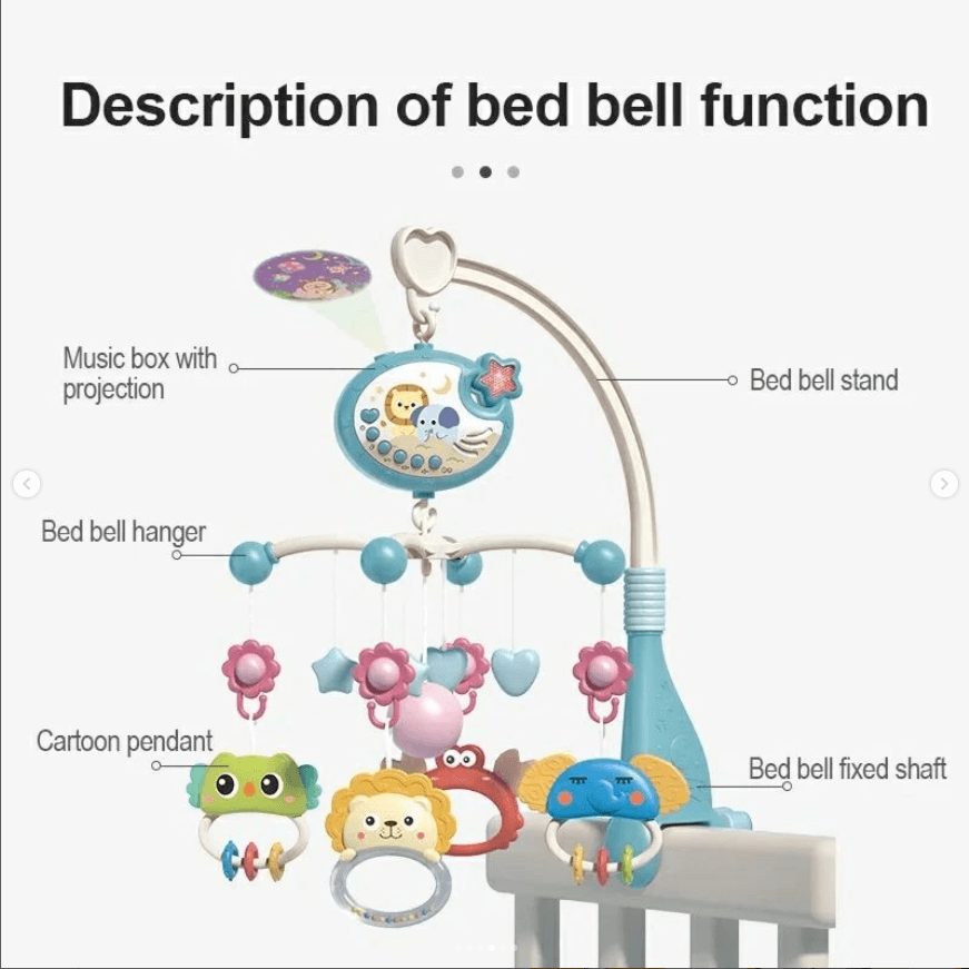 Muzička vrteška sa daljinskim i projektorom