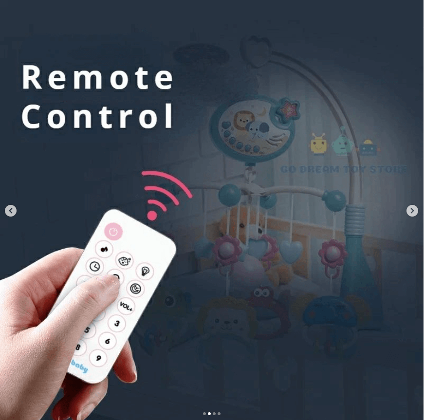 Muzička vrteška sa daljinskim i projektorom