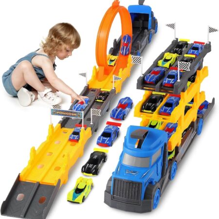 Kamion sa kružnom stazom i autićima