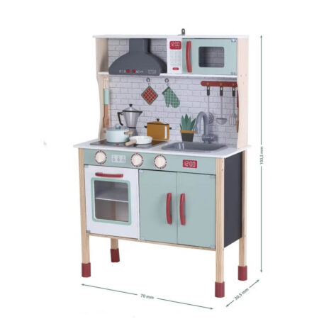 Drvena kuhinja sa svetlom i zvukom