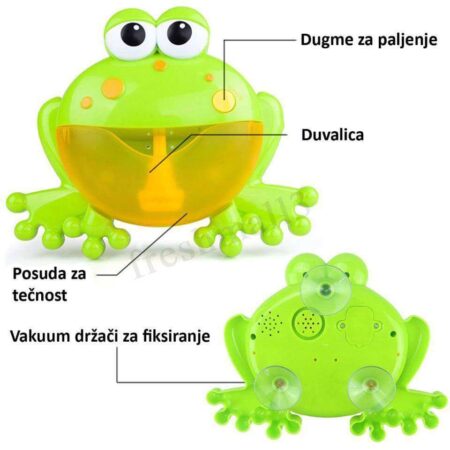 Muzička žaba koja pravi mehuriće