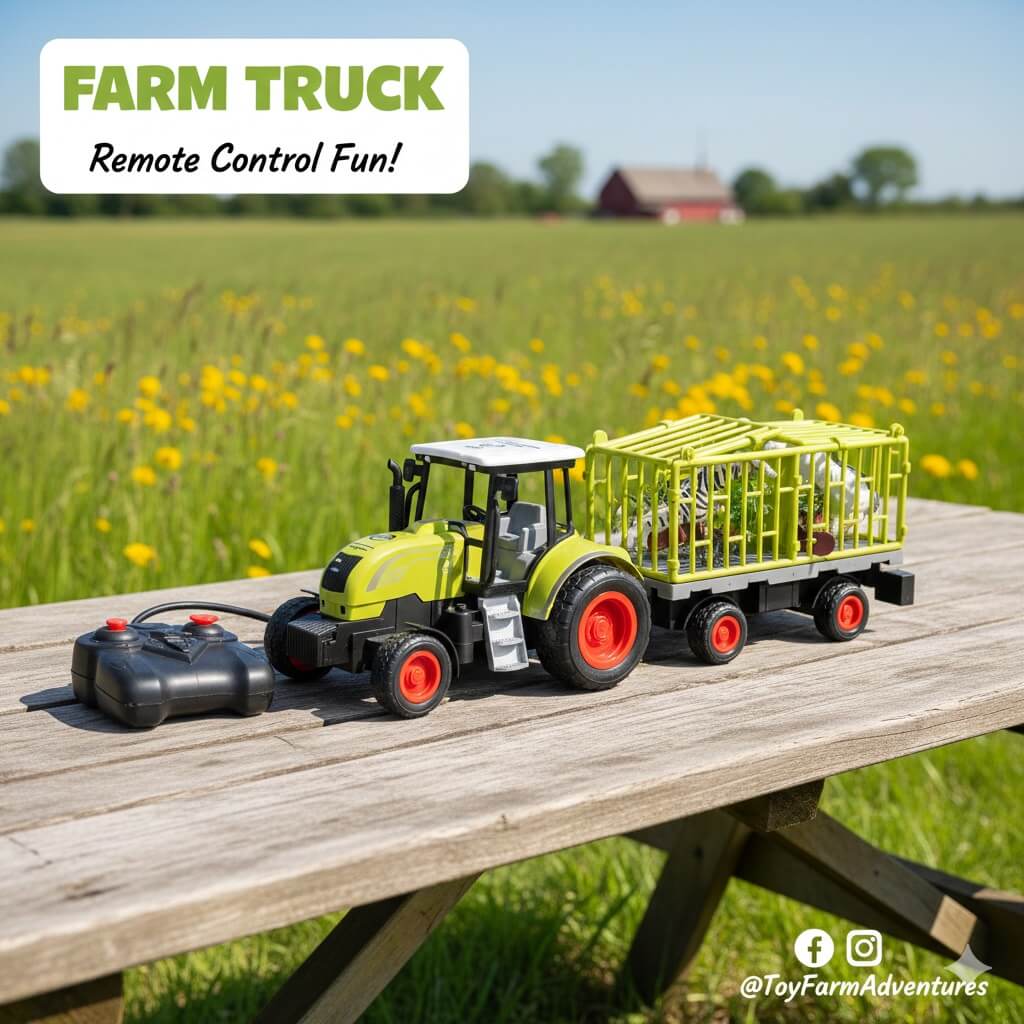 Veliki traktor na daljinski sa svetlom