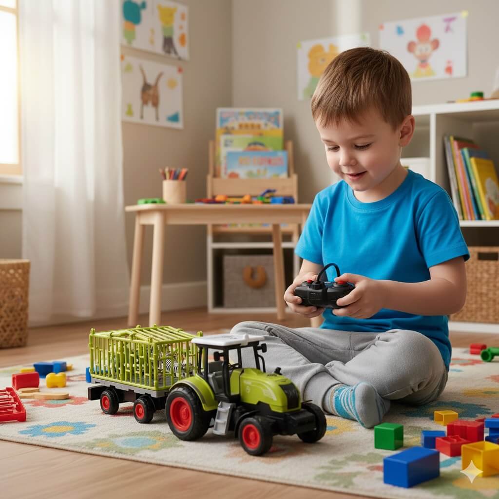 Veliki traktor na daljinski sa svetlom