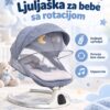 Ljuljaška za bebe sa rotacijom i daljnskim