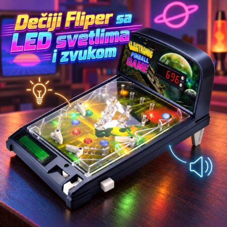Dečiji Fliper sa LED svetlima i zvukom