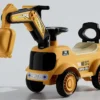 Žuta bager guralica ride-on sa kašikom volanom muzikom Y-BC807