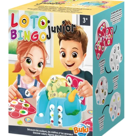 BUKI Loto Bingo Junior decja edukativna bingo igra sa kuglicama za boje brojeve i zivotinje 3+