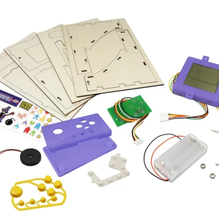 BUKI Arcade sadrzaj seta - drveni delovi LCD konzola nalepnice