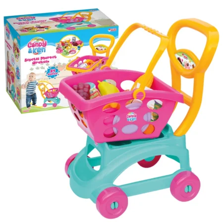 Candy&Ken market kolica i namirnice — Dede set 030327 sa kutijom za poklanjanje