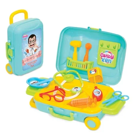 Dede Candy Ken doktor set u tirkiznom koferu sa medicinskim priborom