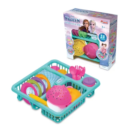 Dede Frozen Dish Rack Set detalj sa tirkiznim oceđivačem
