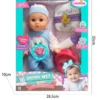 Lunabebe Drink Wet Baby lutka set plavo odelo 18m+ 177506