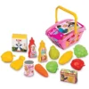 Dede Barbie roze mala market korpa sa voce povrce i namirnicama maketama za devojcice