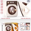 Home Appliance set decja masina za ves i pegla sa svetlom zvukom i 360 rotacijom 3+
