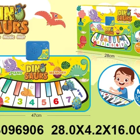 Dinosaurs Piano Music Mat muzicka podloga sa 7 tipki dinosaur dizajn 3+