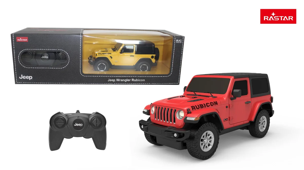 Rastar Jeep Wrangler Rubicon R/C 1:24 crveni 315235