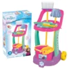 Dede Disney Frozen Cleaning Trolley dečija kolica za ciscenje sa metlom i kantom za devojcice 3+