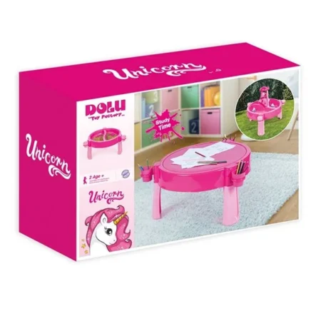 DOLU Unicorn roze stocic za igru i ucenje sa pregradama za sitnice