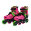 TS-G5 dečji inline roleri pink-zeleni podesivi 36-39 aluminijumski nosač
