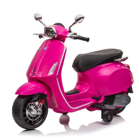 Vespa Sprint dečji motor na akumulator beli — licencirani model 12V sa pomoćnim točkićima