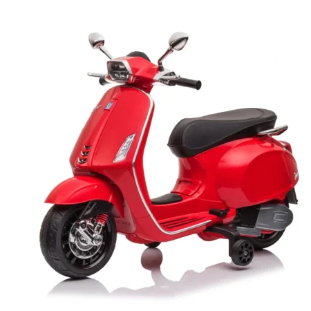 Vespa Sprint dečji motor na akumulator beli — licencirani model 12V sa pomoćnim točkićima