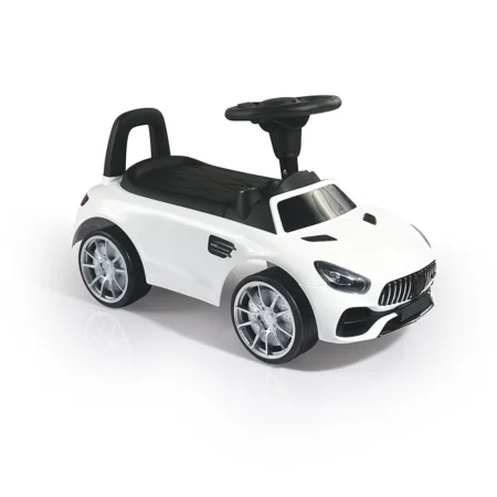 Dolu auto guralica 080363 bela sportska — sa naslonom i sirenom