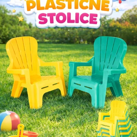 Dolu dečja plastična stolica 026811 — za sobu i dvorište